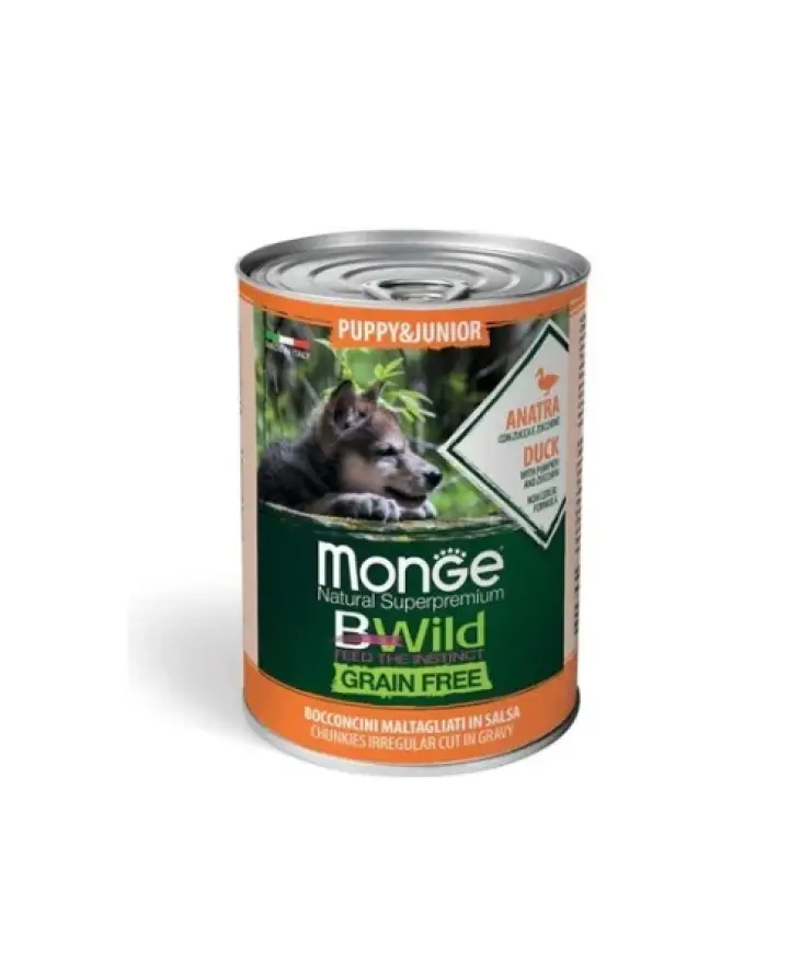 MONGE BWild Hrana Umeda Junior Rata, Dovleac si Zucchini 400gr MONGE BWild Hrana Umeda Junior Rata, Dovleac si Zucchini 400gr