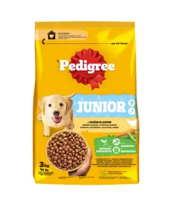Pedigree Hrana Uscata Caini Juniori M/L Pasare si Legume 3Kg