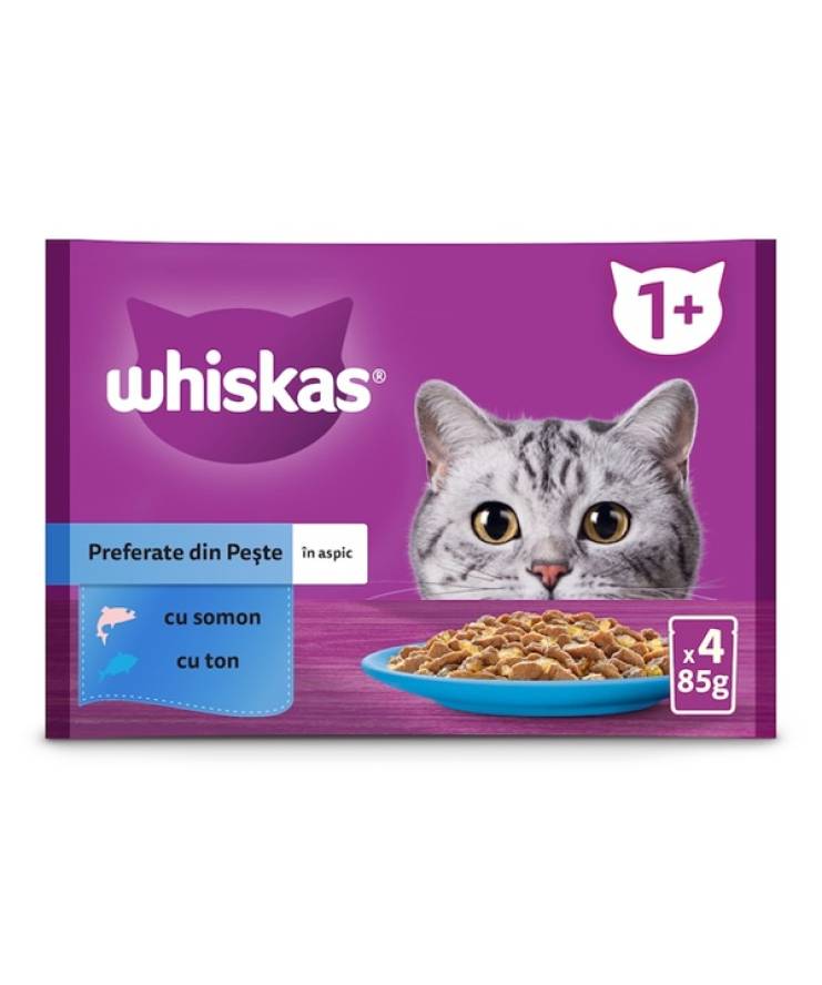 Whiskas Adult Peste in Aspic 4x85gr Whiskas Adult Peste in Aspic 4x85gr