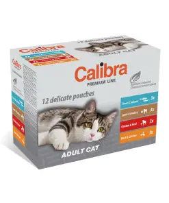 Calibra Cat Pouch Premium Line Adult Multipack 12x100gr
