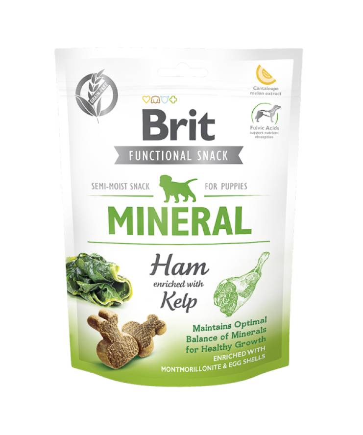Brit Care Dog Snack Mineral Ham for Puppies 150gr Brit Care Dog Snack Mineral Ham for Puppies 150gr