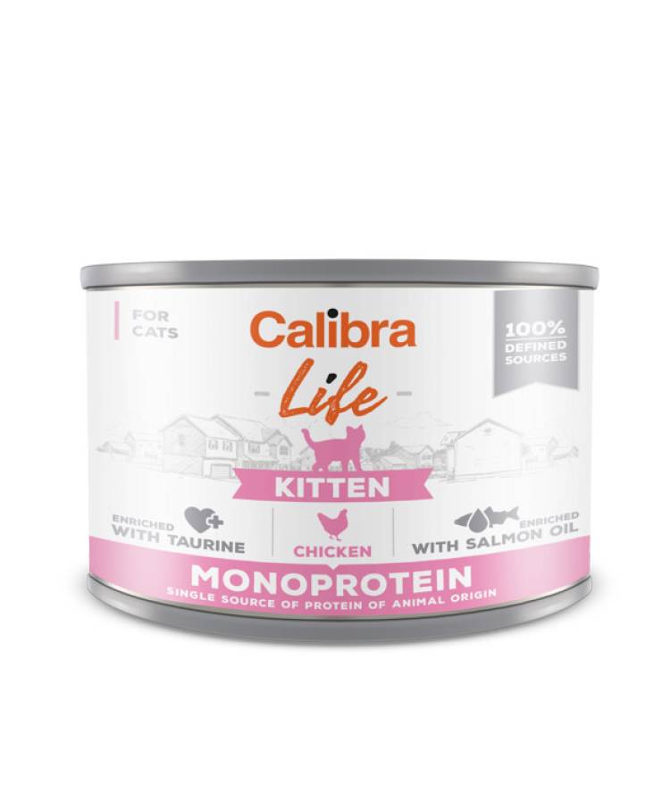 Calibra Cat Life Can Kitten Chicken 200gr