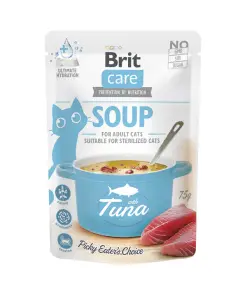 Brit Care Cat Soup cu Ton 75gr