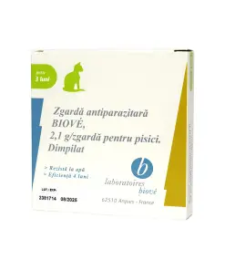 Biové Zgarda Antipiparazitara Pisica
