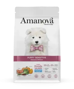 AMANOVA DOG Puppy 1-12 luni Sensitive Hipoalergenic Somon 7kg