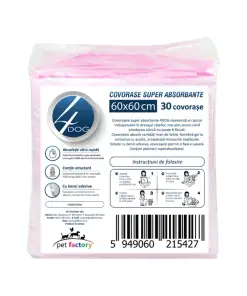 Covorase Igienice 4DOG 60x60cm Maxi Economic 30buc