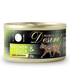 DESIRE Hrana Umeda Pisici cu Pui File si Rata in Aspic 85gr