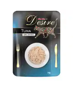 DESIRE Hrana Umeda Pisici Ton File in Supa 70gr 