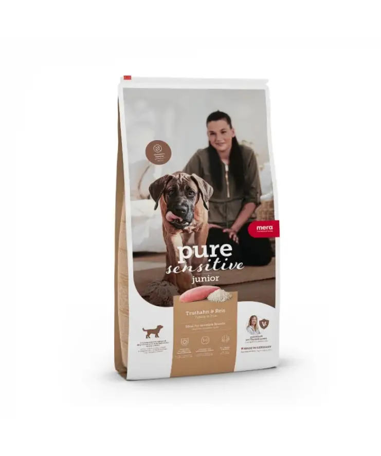 MERA Pure Hrana Caini Sensitive Junior Curcan si Orez 12,5kg MERA Pure Hrana Caini Sensitive Junior Curcan si Orez 12,5kg