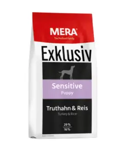 MERA Exklusiv Puppy Sensitive cu Curcan si Orez 15kg