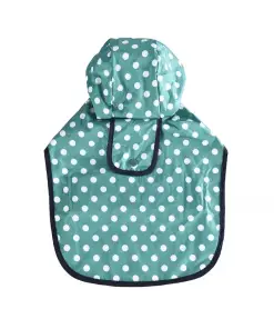 4DOG DELUXE Pelerină Câine, Verde cu Buline,30 cm