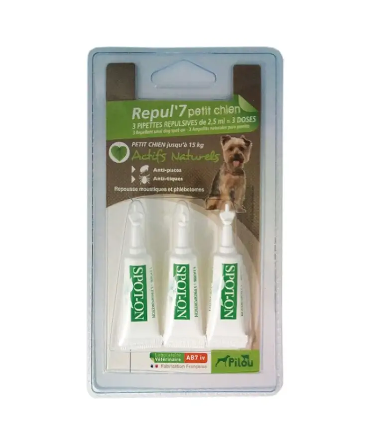 PILOU Pipeta Antiparazitara Caine Talie Mica 3x1.5ml PILOU Pipeta Antiparazitara Caine Talie Mica 3x1.5ml